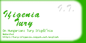 ifigenia tury business card